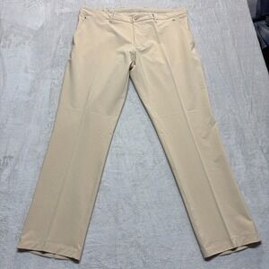 J Lindeberg Golf Pants Khaki‎ 38x32 Ellott Regular Fit Performance Stretch